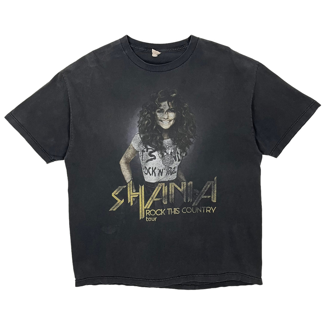 Sun Baked Shania Twain Rock This Country Tour Tee - Size XL