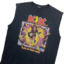 Load image into Gallery viewer, 1988 AC/DC Blow Up Your Video World Tour Cut Off Tank - Size XL

