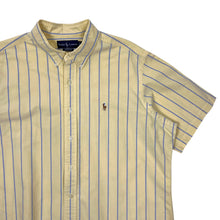 Load image into Gallery viewer, Polo By Ralph Lauren Stripped Short Sleeve Button Up Shirt - XL
