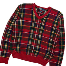 Load image into Gallery viewer, Polo By Ralph Lauren Plaid Knit Sweater - Size S
