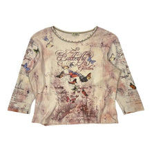 Load image into Gallery viewer, Women's Cactus USA Made Butterfly Print Top - Size L
