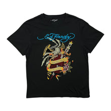 Load image into Gallery viewer, Ed Hardy Pierced Hearts True Love Rhinestone Tee - Size XL
