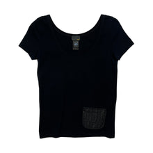 Load image into Gallery viewer, Women's Fendi Scoop Neck Pocket Tee - Size S
