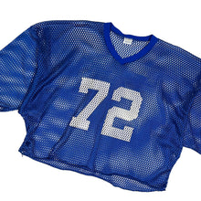 Load image into Gallery viewer, Cropped USA Made #72 Sand-Knit Mesh Football Jersey - Size OSFA
