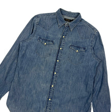 Load image into Gallery viewer, Polo By Ralph Lauren Pearl Snap Denim Button Up Shirt - Size XL
