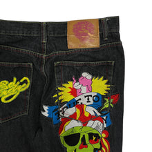 Load image into Gallery viewer, Ed Hardy By Christian Audigier True To Love Embroidered Denim Jeans - Size 34"
