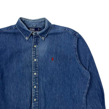 Load image into Gallery viewer, Polo by Ralph Lauren Raw Hem Denim Button Down - Size L/XL
