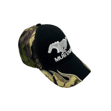 Load image into Gallery viewer, Mustang Real Tree Camo Flame Hat - Adjustable
