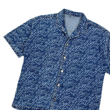 Load image into Gallery viewer, Fubu All Over Print Denim Button Up - Size L

