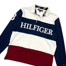 Load image into Gallery viewer, Tommy Hilfiger Spell Out Rugby Shirt - Size L
