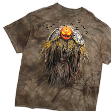 Load image into Gallery viewer, Pumpkin Head Scarecrow Tie Die Tee - Size XXL
