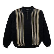 Load image into Gallery viewer, Vertical Striped Knit Quarter Zip Sweater - Size L
