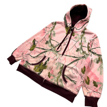 Load image into Gallery viewer, Women&#39;s Realtree Camo Fleece Lined Zip Up Hoodie - Size XL

