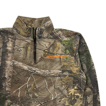 Load image into Gallery viewer, Lockheed Martin AeroParts Russell Realtree Camo Quarter Zip - Size M
