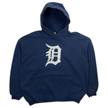 Load image into Gallery viewer, Detroit Tigers Suede Old English Logo Hoodie - Size XL
