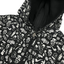 Load image into Gallery viewer, Circa All Over Print Zipped Hoodie - Size L

