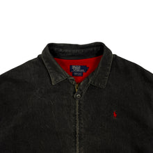 Load image into Gallery viewer, Polo By Ralph Lauren Flannel Lined Denim Harrington Jacket - Size L
