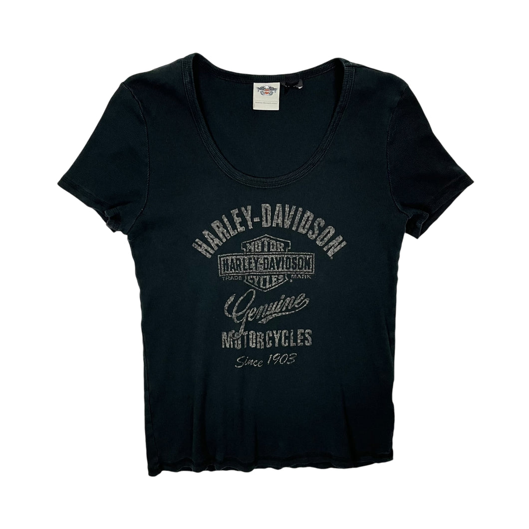 Women's Harley-Davidson Tonal Ribbed Tee - Size L