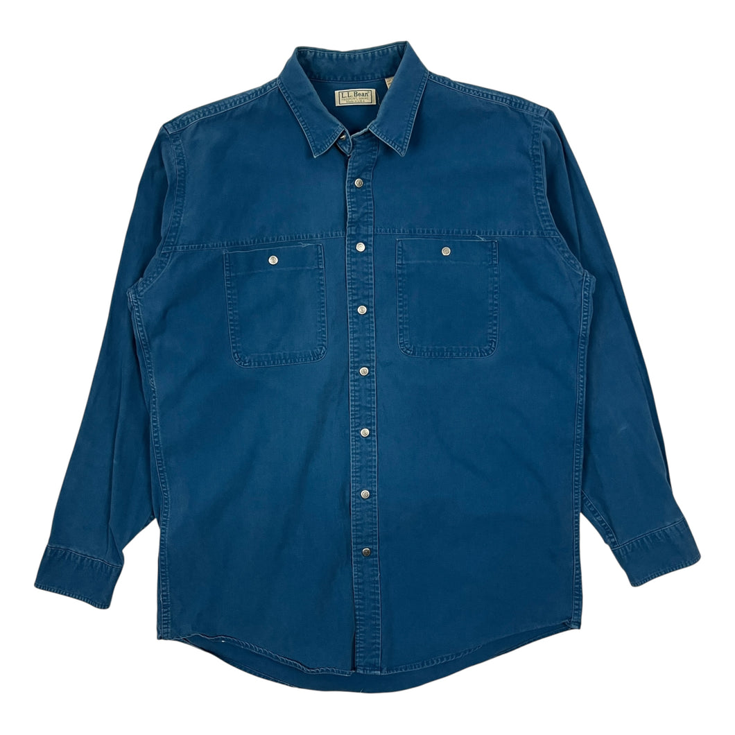 LL Bean USA Made Snap Button Up Shirt - Size XL