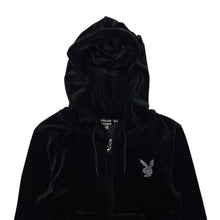 Load image into Gallery viewer, Women&#39;s Playboy Velour Zipped Hoodie - Size S

