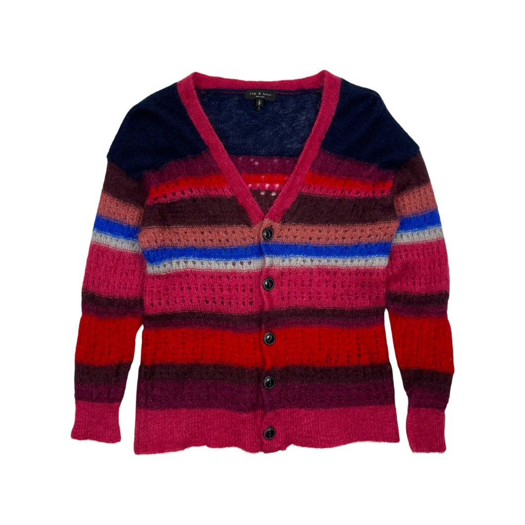 Women's Rag & Bone Striped Mohair Cardigan - Size S