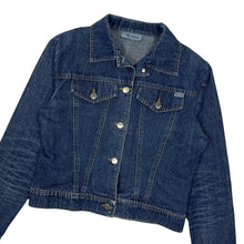 Load image into Gallery viewer, Women&#39;s Ub Jeans Cropped Denim Trucker Jacket - Size S
