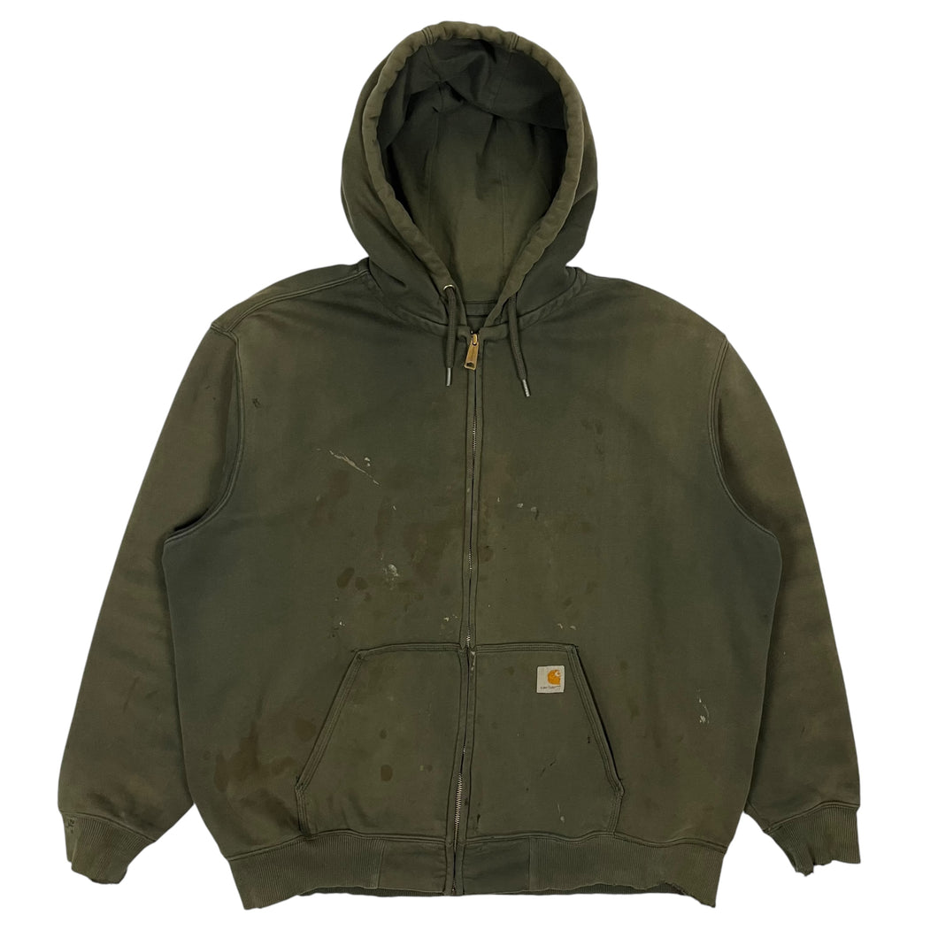 Carhartt Heavyweight Rain Defender Painters Zip Up Hoodie - Size XXL