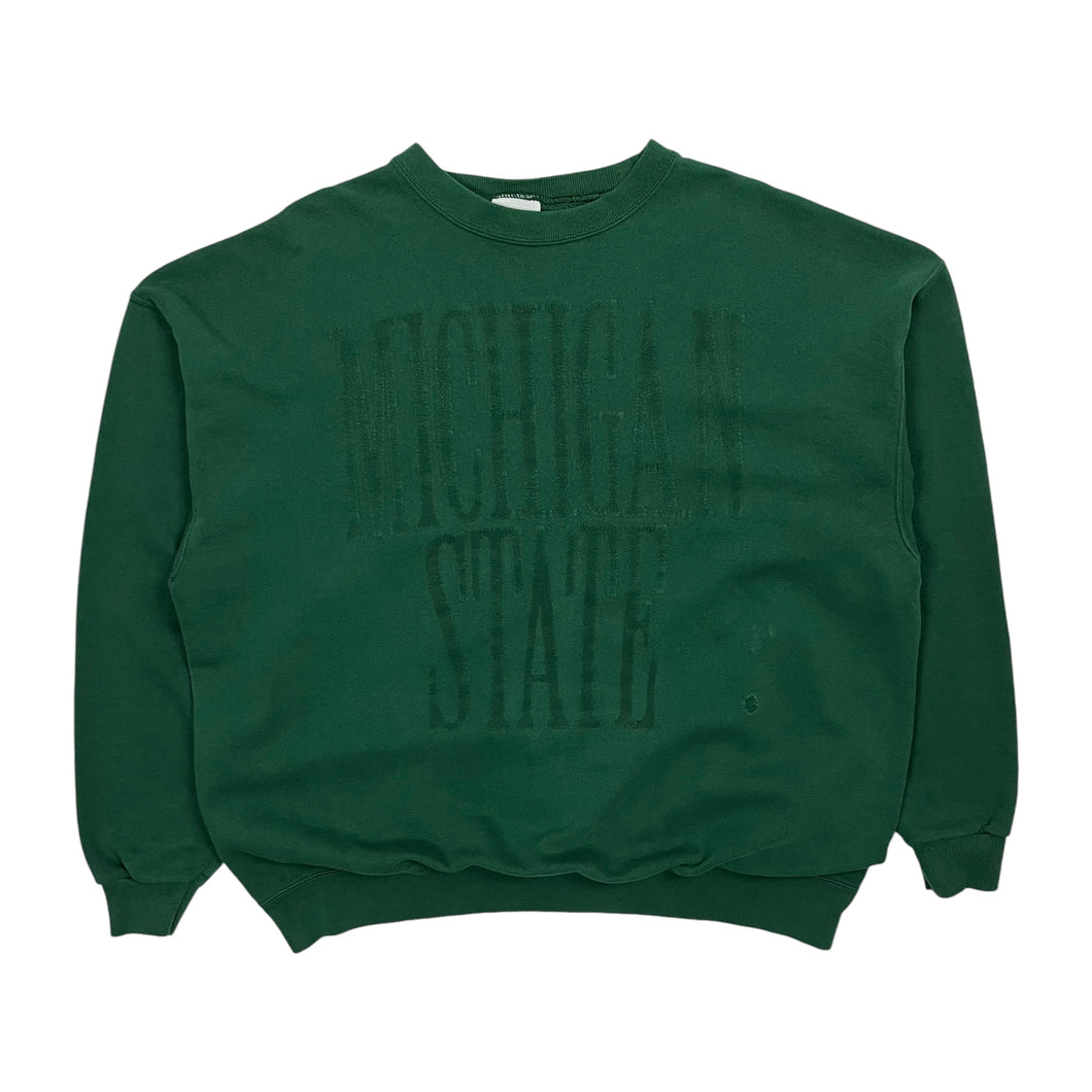 Michigan State Tonal Spellout Crewneck Sweatshirt - Size XL