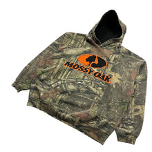 Load image into Gallery viewer, Mossy Oak Realtree Camo Spell Out Hoodie - Size L
