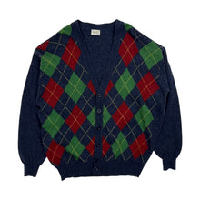 Load image into Gallery viewer, United Colors of Benetton Italian Made Argyle Knit Cardigan - Size L
