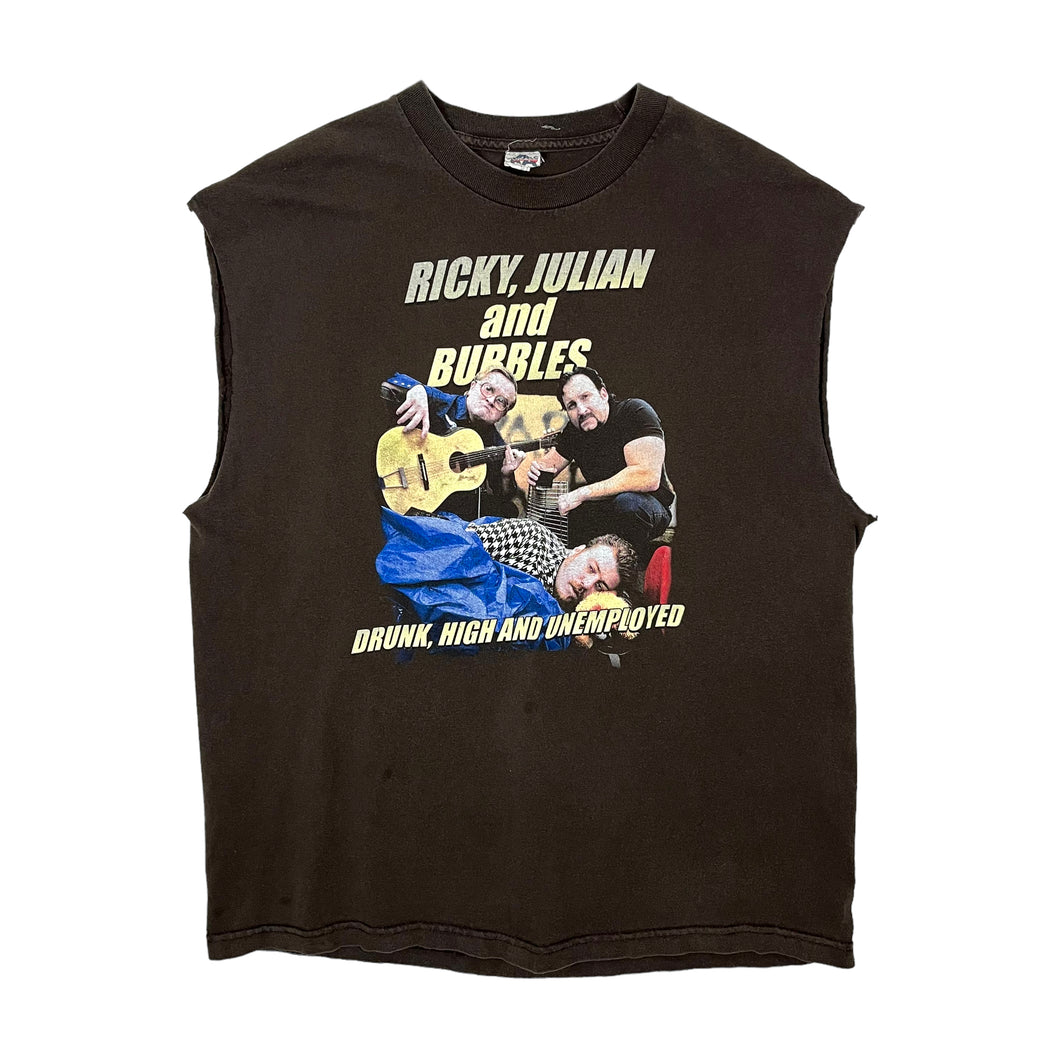 Trailer Park Boys Drunk, High And Unemployed Cut Off Tank - Size XL