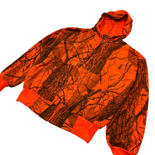Load image into Gallery viewer, Ace Outfitters USA Made Neon Real Tee Camo Zip Up Hunting Hoodie - Size L
