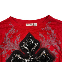 Load image into Gallery viewer, Women's CATO Sequin Cross Top - Size L
