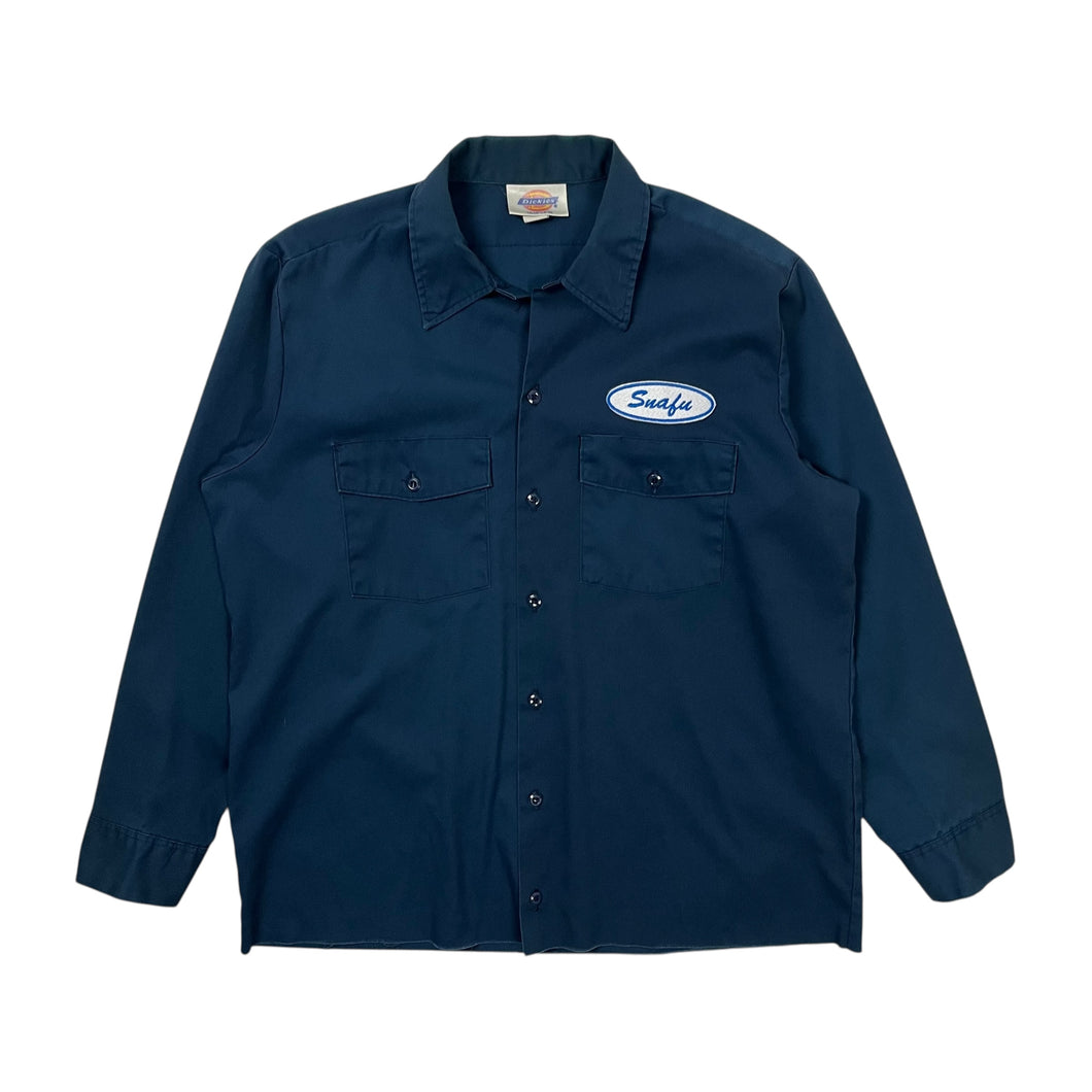 Snafu Mechanic Raw Hem Work Shirt - Size XL