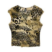 Load image into Gallery viewer, Women&#39;s Primadonna Layered Cheetah Print Blouse - Size L
