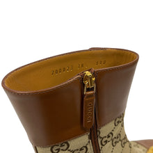 Load image into Gallery viewer, Gucci Ellis GG Monogram Ankle Boots - Size 38.5
