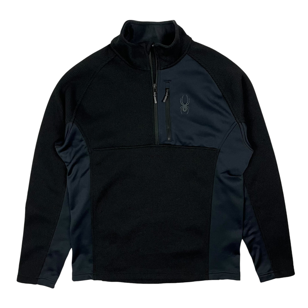 Spyder Knit Tonal Quarter Zip Pullover - Size XL