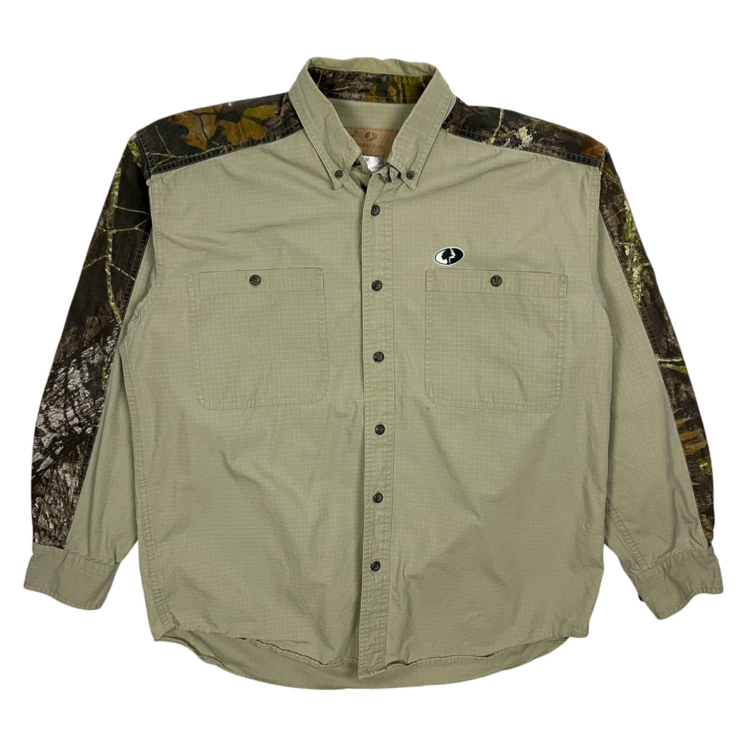 Mossy Oak Ripstop Realtree Camo Hunting Shirt  - Size L