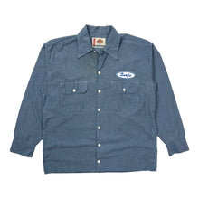 Load image into Gallery viewer, Snafu Chambray Mechanic Raw Hem Work Shirt - Size L/XL
