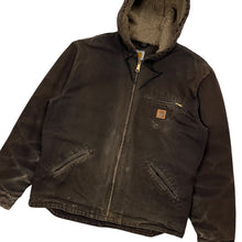 Load image into Gallery viewer, Carhartt Sherpa-Lined Hooded Work Jacket - Size L
