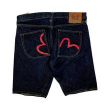 Load image into Gallery viewer, Evisu Selvedge Denim Shorts - Size 34"
