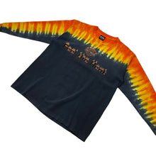 Load image into Gallery viewer, 2002 Harley-Davidson Feel The Heat Flame Tie-Dye Long Sleeve - Size L
