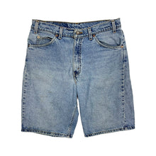 Load image into Gallery viewer, Levi’s 550 Orange Tab Denim Shorts - Size 33”
