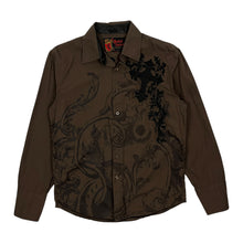 Load image into Gallery viewer, Rebel Spirit Tribal Cross Button Up Shirt - Size M
