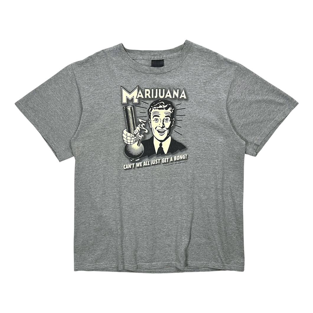 1998 Marijuana Can't We All Just Get A Bong Tee - Size XL