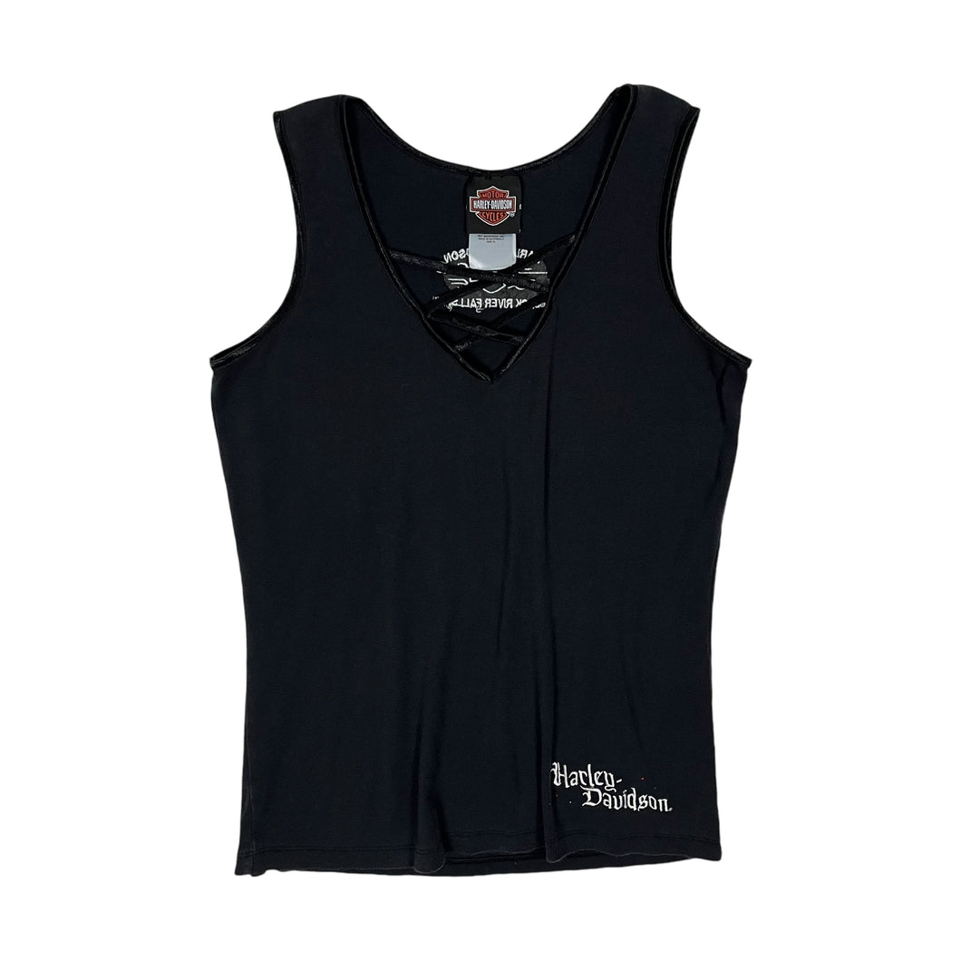 Women's Harley-Davidson Satin Trim Embroidered Tank - Size XL