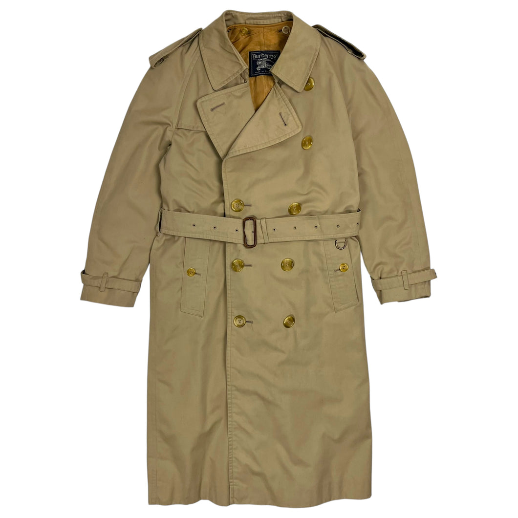 Burberry Nova Check Lined Trench Coat - Size S/M