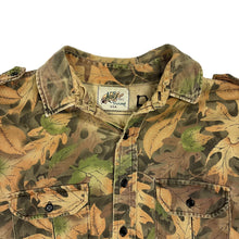 Load image into Gallery viewer, Repaired Kelly Kamo Tru-Leaf Hunting Shirt - Size L
