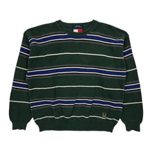 Load image into Gallery viewer, Tommy Hilfiger Striped Heavyweight Cable Knit Sweater - Size L
