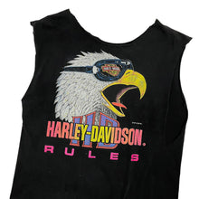 Load image into Gallery viewer, Harley-Davidson Rules Eagle Cut Off Scoop Neck Tank - Size M
